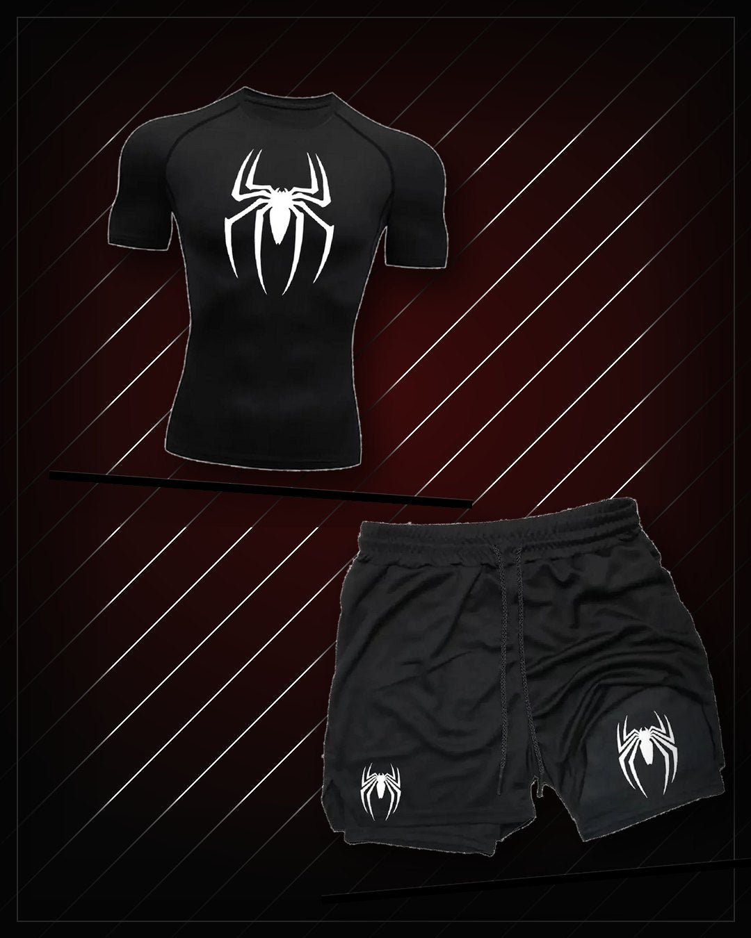 Conjunto Spider Primera Fase — polera y short