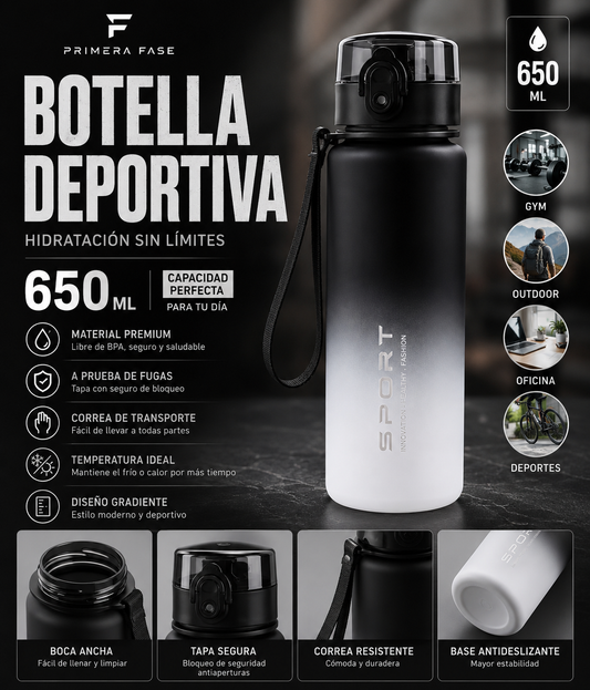 Botella Deportiva Reutilizable