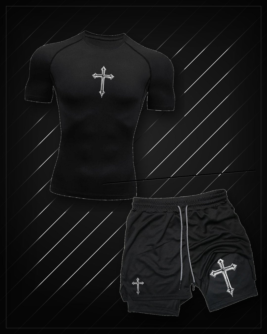 Conjunto Cruz Primera Fase — polera y short